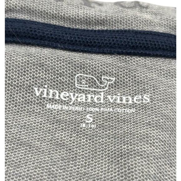 Vineyard Vines Boys Cotton Quarter Zip Pullover Navy Size SMALL 8/10 - Picture 3 of 5